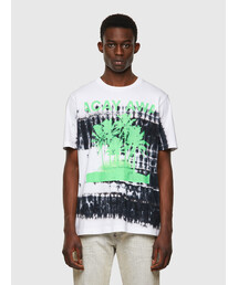 DIESEL | メンズ 半袖 カットソー トップス プリントTシャツ タイダイ染め(Tシャツ/カットソー)