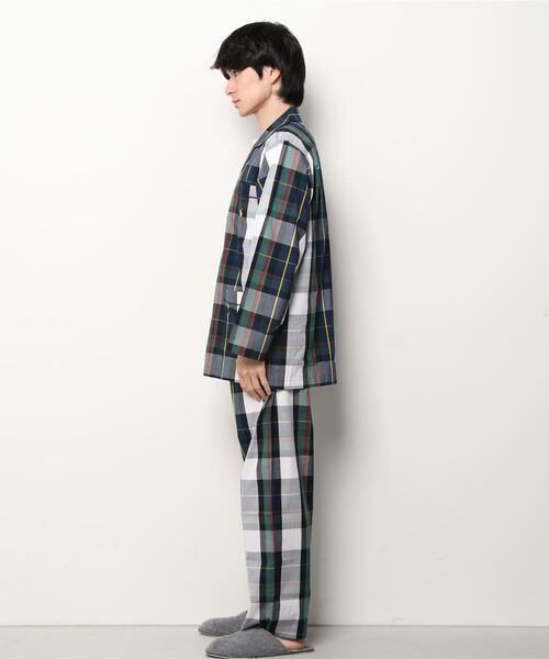 POLO RALPH LAUREN SLEEPWEAR(ポロラルフローレンスリープウェア)の「【POLO RALPH LAUREN】ウエリントンチェック パジャマ(ルームウェア/パジャマ・メンズ・ネイビー・MEDIUM/LARGE)」の2枚目の写真