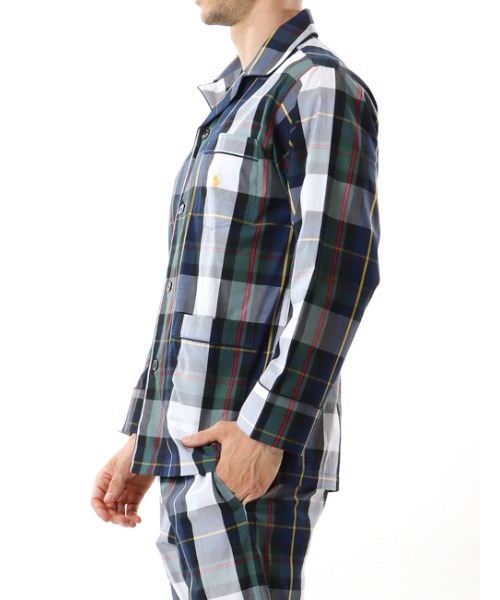 POLO RALPH LAUREN SLEEPWEAR(ポロラルフローレンスリープウェア)の「【POLO RALPH LAUREN】ウエリントンチェック パジャマ(ルームウェア/パジャマ・メンズ・ネイビー・MEDIUM/LARGE)」の5枚目の写真