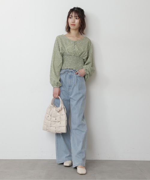 FREE'S MART（フリーズマート）の「◆ワイドメッシュバッグ（ハンドバッグ・レディース・ホワイト/ブラック・ﾌﾘ-）」の8枚目の写真