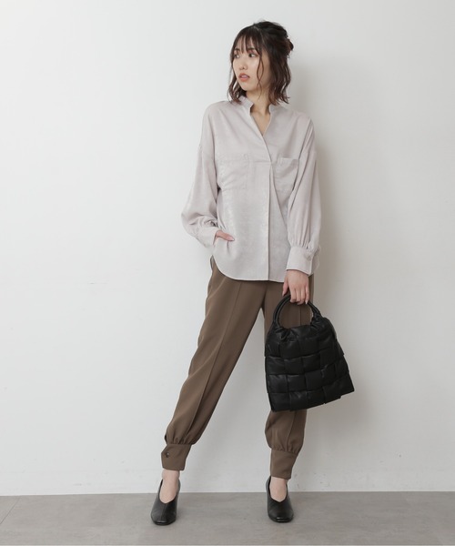 FREE'S MART（フリーズマート）の「◆ワイドメッシュバッグ（ハンドバッグ・レディース・ホワイト/ブラック・ﾌﾘ-）」の5枚目の写真