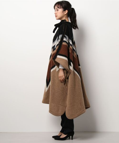 ZADIG&VOLTAIRE(ザディグ エ ヴォルテール)の「CLYDE WE PONCHO(その他トップス・レディース・ブラウン系その他・ONE SIZE)」の4枚目の写真