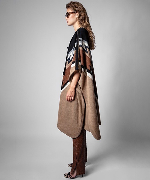 ZADIG&VOLTAIRE(ザディグ エ ヴォルテール)の「CLYDE WE PONCHO(その他トップス・レディース・ブラウン系その他・ONE SIZE)」の5枚目の写真