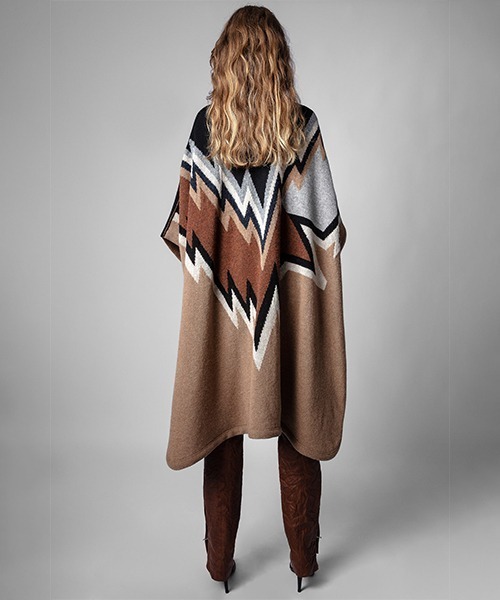 ZADIG&VOLTAIRE(ザディグ エ ヴォルテール)の「CLYDE WE PONCHO(その他トップス・レディース・ブラウン系その他・ONE SIZE)」の7枚目の写真