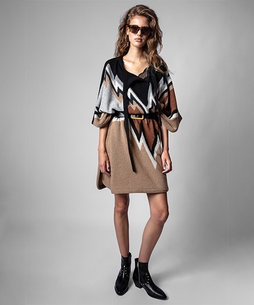 ZADIG&VOLTAIRE(ザディグ エ ヴォルテール)の「CLYDE WE PONCHO(その他トップス・レディース・ブラウン系その他・ONE SIZE)」の6枚目の写真
