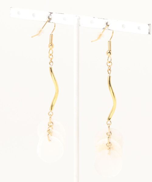 tone（トーン）の「【Le soleil】涼やか　カスピシェルピアス(MA)（ピアス（両耳用）・レディース・その他1/その他2/その他・FREE）」の4枚目の写真