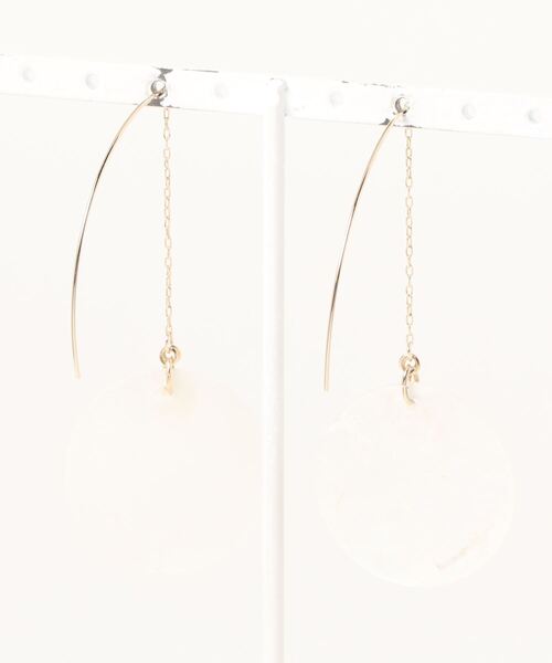 tone（トーン）の「【Le soleil】涼やか　カスピシェルピアス(MA)（ピアス（両耳用）・レディース・その他1/その他2/その他・FREE）」の5枚目の写真