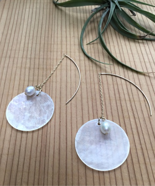 tone（トーン）の「【Le soleil】涼やか　カスピシェルピアス(MA)（ピアス（両耳用）・レディース・その他1/その他2/その他・FREE）」の7枚目の写真