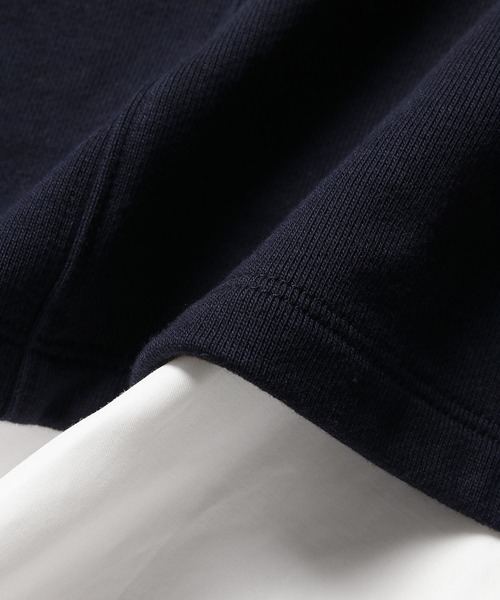 ROPE' PICNIC（ロペピクニック）の「インナーシャツショートプルオーバー（スウェット・レディース・ブラック/オフホワイト/ネイビー・38）」の12枚目の写真