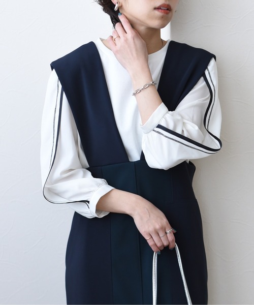 Eimee Law（エイミーロウ）の「ボトルネック ラインスリーブTOPS