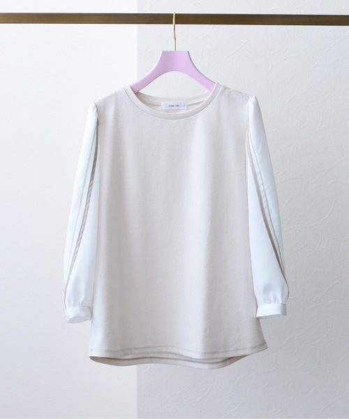 【Eimee Law】ボトルネック長袖カットソー Eimee Law（エイミーロウ）の「ボトルネック ラインスリーブTOPS