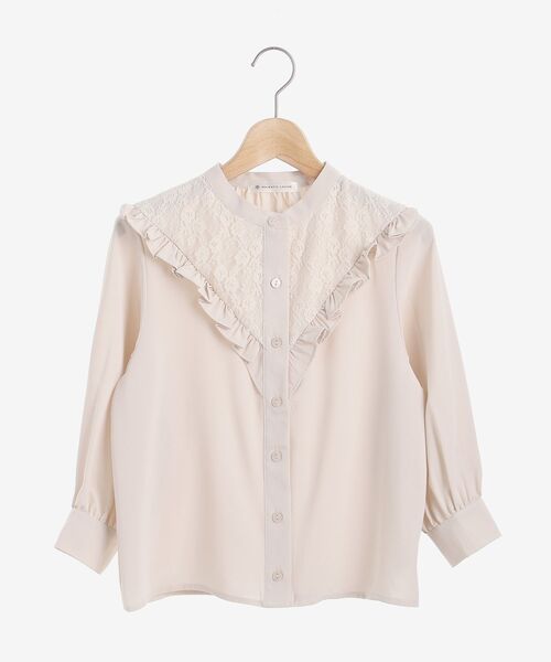 MAJESTIC LEGON（マジェスティックレゴン）の「クラシカルプチフリルブラウス（シャツ/ブラウス・レディース・オフホワイト/アイボリー/ブラック・MEDIUM/SMALL）」の18枚目の写真
