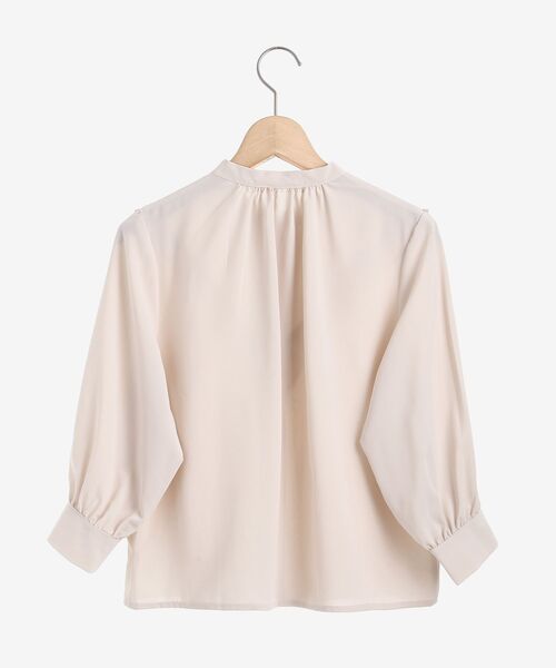 MAJESTIC LEGON（マジェスティックレゴン）の「クラシカルプチフリルブラウス（シャツ/ブラウス・レディース・オフホワイト/アイボリー/ブラック・MEDIUM/SMALL）」の20枚目の写真