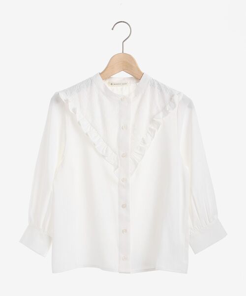 MAJESTIC LEGON（マジェスティックレゴン）の「クラシカルプチフリルブラウス（シャツ/ブラウス・レディース・オフホワイト/アイボリー/ブラック・MEDIUM/SMALL）」の21枚目の写真