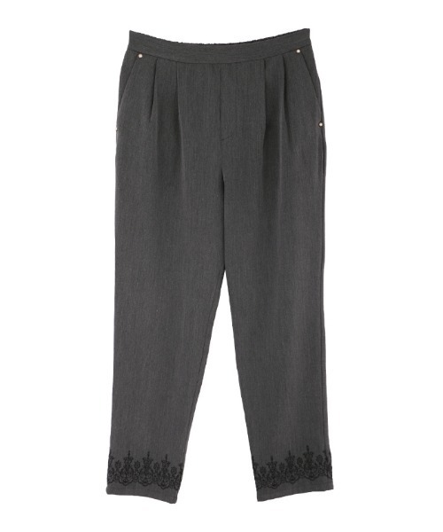 axes femme(アクシーズファム)の「ストレッチイージーパンツ(その他パンツ・レディース・ブラック/杢グレー/ブルー・MEDIUM)」の3枚目の写真