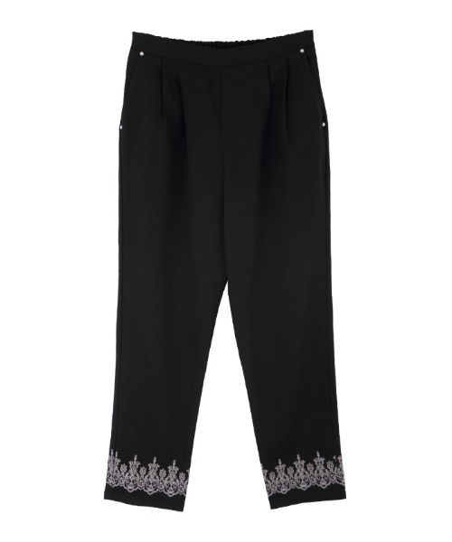 axes femme(アクシーズファム)の「ストレッチイージーパンツ(その他パンツ・レディース・ブラック/杢グレー/ブルー・MEDIUM)」の2枚目の写真