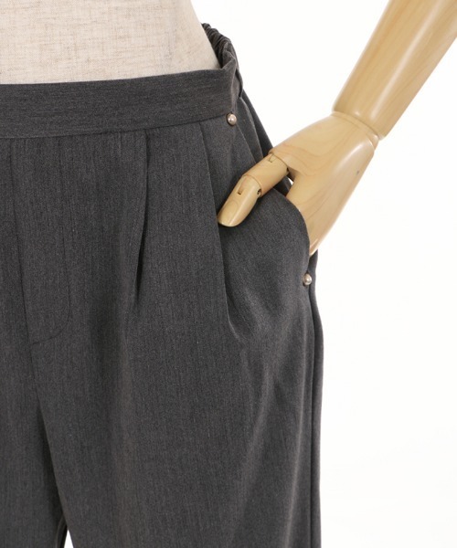 axes femme(アクシーズファム)の「ストレッチイージーパンツ(その他パンツ・レディース・ブラック/杢グレー/ブルー・MEDIUM)」の21枚目の写真