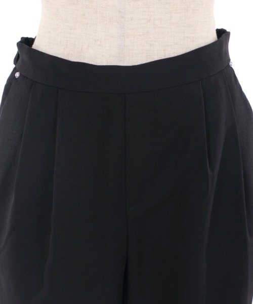 axes femme(アクシーズファム)の「ストレッチイージーパンツ(その他パンツ・レディース・ブラック/杢グレー/ブルー・MEDIUM)」の4枚目の写真