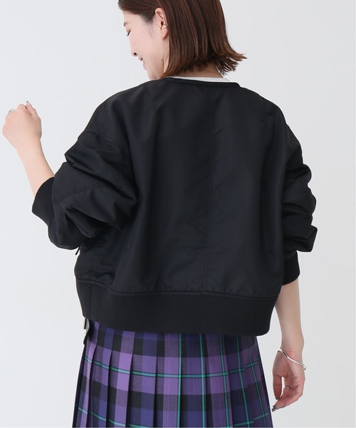 Spick & Span(スピックアンドスパン)の「フリース*MA-1リバーシブルショートブルゾン◆(MA-1・レディース・ブラック/ベージュ系その他・FREE)」の8枚目の写真