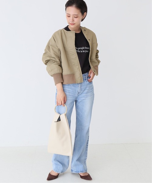 Spick & Span(スピックアンドスパン)の「フリース*MA-1リバーシブルショートブルゾン◆(MA-1・レディース・ブラック/ベージュ系その他・FREE)」の11枚目の写真