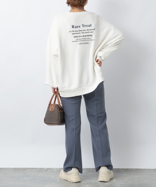 Heather（ヘザー）の「セルフィーウラケアソートロゴスウェット　236936（スウェット・レディース・ホワイト/ブラック/グリーン/イエロー・FREE）」の15枚目の写真