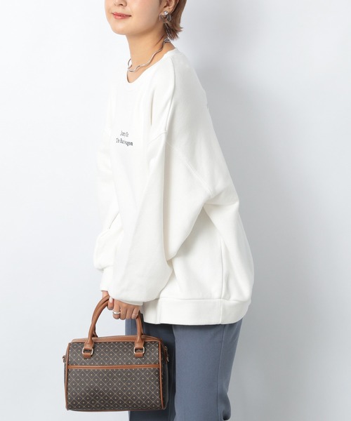 Heather（ヘザー）の「セルフィーウラケアソートロゴスウェット　236936（スウェット・レディース・ホワイト/ブラック/グリーン/イエロー・FREE）」の5枚目の写真