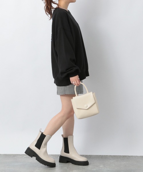 Heather（ヘザー）の「セルフィーウラケアソートロゴスウェット　236936（スウェット・レディース・ホワイト/ブラック/グリーン/イエロー・FREE）」の20枚目の写真