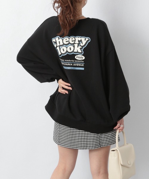 Heather（ヘザー）の「セルフィーウラケアソートロゴスウェット　236936（スウェット・レディース・ホワイト/ブラック/グリーン/イエロー・FREE）」の11枚目の写真