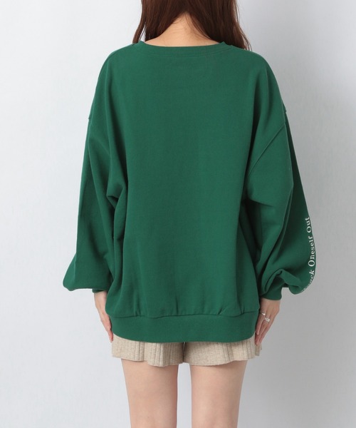 Heather（ヘザー）の「セルフィーウラケアソートロゴスウェット　236936（スウェット・レディース・ホワイト/ブラック/グリーン/イエロー・FREE）」の12枚目の写真