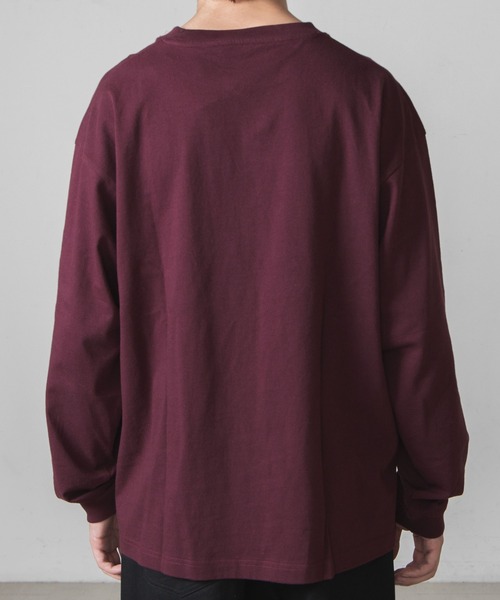 WEGO（ウィゴー）の「WEGO/ロゴプリントロンT（Tシャツ/カットソー・メンズ・オートミール/ワイン・SMALL/MEDIUM/LARGE）」の12枚目の写真