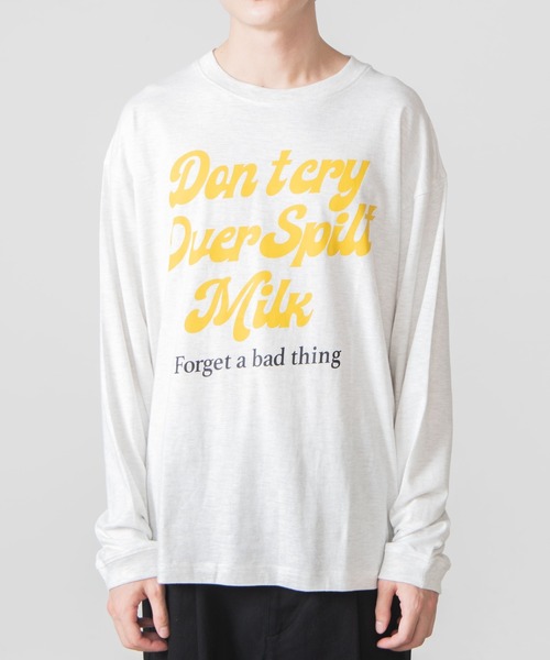 WEGO（ウィゴー）の「WEGO/ロゴプリントロンT（Tシャツ/カットソー・メンズ・オートミール/ワイン・SMALL/MEDIUM/LARGE）」の9枚目の写真