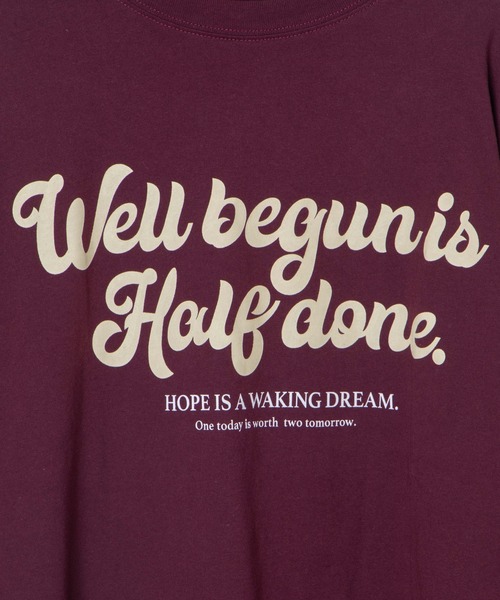 WEGO（ウィゴー）の「WEGO/ロゴプリントロンT（Tシャツ/カットソー・メンズ・オートミール/ワイン・SMALL/MEDIUM/LARGE）」の19枚目の写真