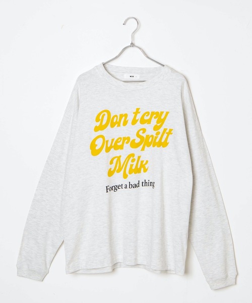 WEGO（ウィゴー）の「WEGO/ロゴプリントロンT（Tシャツ/カットソー・メンズ・オートミール/ワイン・SMALL/MEDIUM/LARGE）」の14枚目の写真