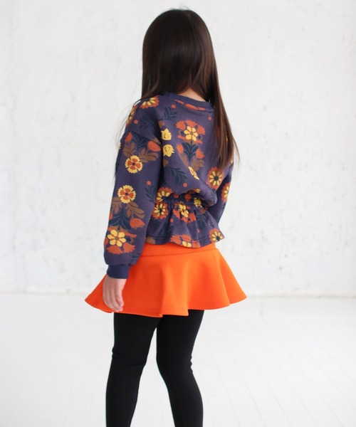 Rora（ローラ）の「エンターテイナー 花柄 スウェット (2color)（スウェット・キッズ・ネイビー/クリーム・120/140/110/130/150/100）」の7枚目の写真