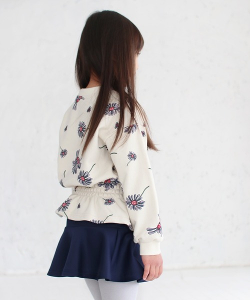 Rora（ローラ）の「エンターテイナー 花柄 スウェット (2color)（スウェット・キッズ・ネイビー/クリーム・120/140/110/130/150/100）」の14枚目の写真