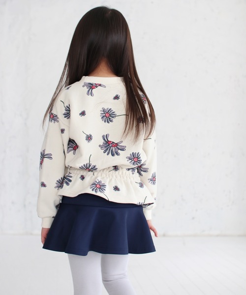 Rora（ローラ）の「エンターテイナー 花柄 スウェット (2color)（スウェット・キッズ・ネイビー/クリーム・120/140/110/130/150/100）」の8枚目の写真