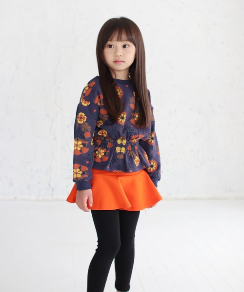 Rora（ローラ）の「エンターテイナー 花柄 スウェット (2color)（スウェット・キッズ・ネイビー/クリーム・120/140/110/130/150/100）」の11枚目の写真