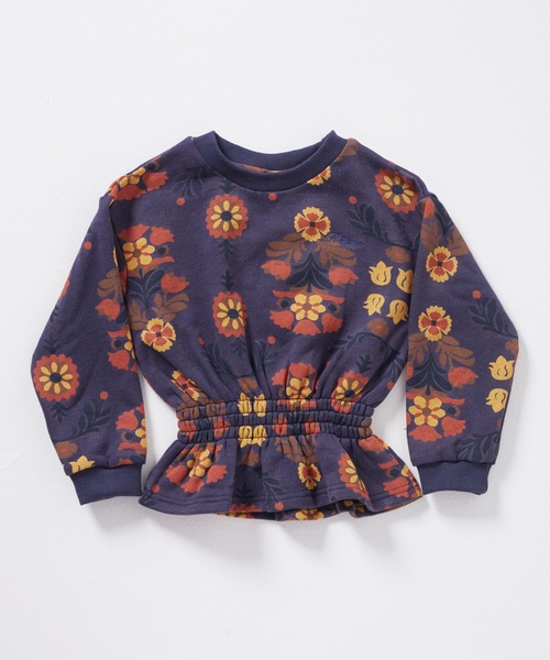 Rora（ローラ）の「エンターテイナー 花柄 スウェット (2color)（スウェット・キッズ・ネイビー/クリーム・120/140/110/130/150/100）」の19枚目の写真