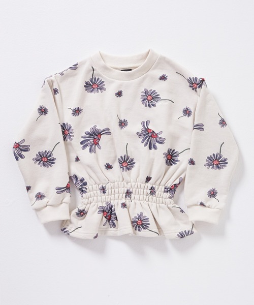 Rora（ローラ）の「エンターテイナー 花柄 スウェット (2color)（スウェット・キッズ・ネイビー/クリーム・120/140/110/130/150/100）」の20枚目の写真