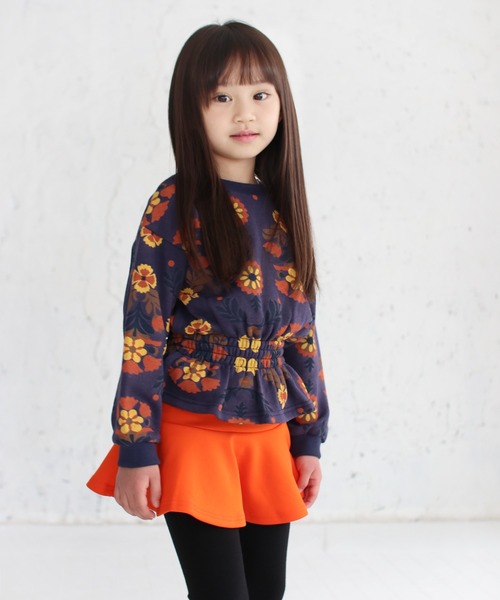 Rora（ローラ）の「エンターテイナー 花柄 スウェット (2color)（スウェット・キッズ・ネイビー/クリーム・120/140/110/130/150/100）」の17枚目の写真