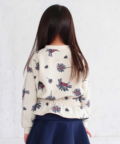 Rora（ローラ）の「エンターテイナー 花柄 スウェット (2color)（スウェット・キッズ・ネイビー/クリーム・120/140/110/130/150/100）」の22枚目の写真