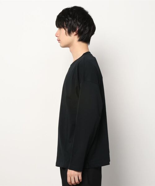 A4A(エーフォーエー)の「A4A エーフォーエー/40s強撚糸ラウンドロングスリーブTシャツ(Tシャツ/カットソー・メンズ・ホワイト/ブラック/カーキ/モカ・FREE)」の5枚目の写真