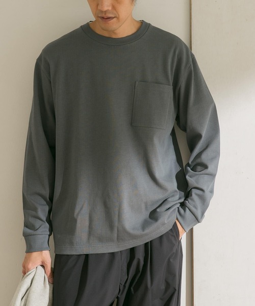 URBAN RESEARCH DOORS(アーバンリサーチドアーズ)の「KEEP-CLEAN 1POCKET LONG-SLEEVE T-SHIRTS(Tシャツ/カットソー・メンズ・パープル/ブルー系その他/ブラック/ホワイト/イエロー系その他・38/40)」の4枚目の写真