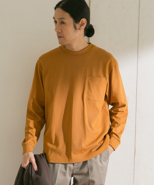 URBAN RESEARCH DOORS(アーバンリサーチドアーズ)の「KEEP-CLEAN 1POCKET LONG-SLEEVE T-SHIRTS(Tシャツ/カットソー・メンズ・パープル/ブルー系その他/ブラック/ホワイト/イエロー系その他・38/40)」の6枚目の写真