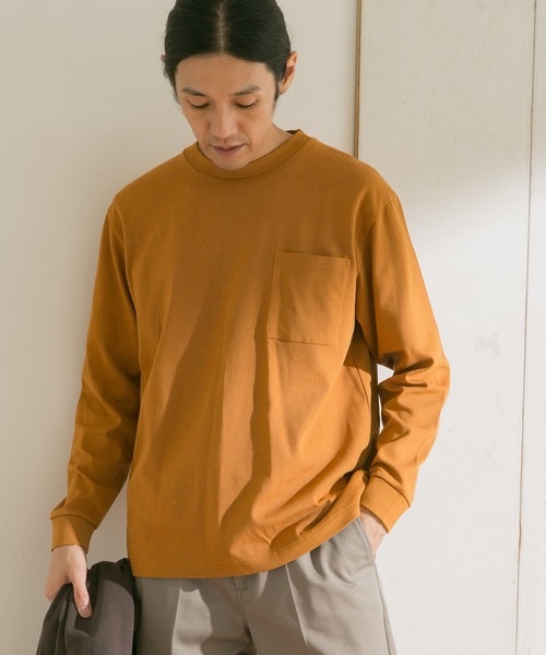 URBAN RESEARCH DOORS(アーバンリサーチドアーズ)の「KEEP-CLEAN 1POCKET LONG-SLEEVE T-SHIRTS(Tシャツ/カットソー・メンズ・パープル/ブルー系その他/ブラック/ホワイト/イエロー系その他・38/40)」の7枚目の写真