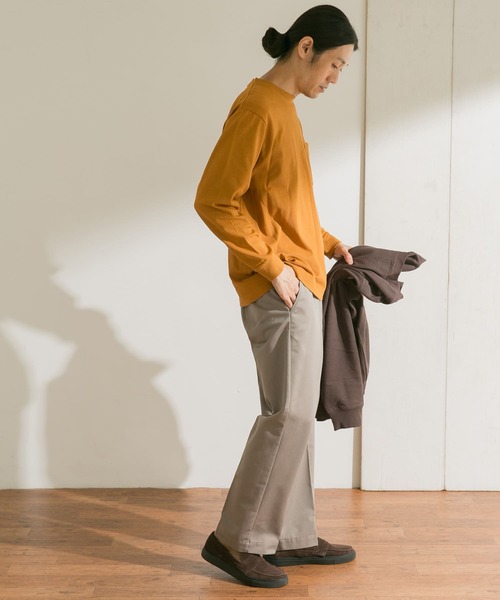 URBAN RESEARCH DOORS(アーバンリサーチドアーズ)の「KEEP-CLEAN 1POCKET LONG-SLEEVE T-SHIRTS(Tシャツ/カットソー・メンズ・パープル/ブルー系その他/ブラック/ホワイト/イエロー系その他・38/40)」の8枚目の写真