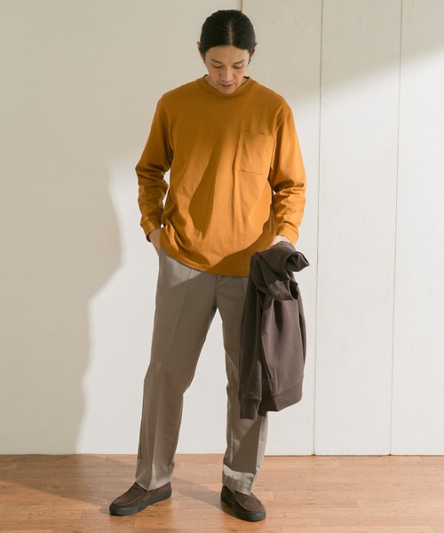 URBAN RESEARCH DOORS(アーバンリサーチドアーズ)の「KEEP-CLEAN 1POCKET LONG-SLEEVE T-SHIRTS(Tシャツ/カットソー・メンズ・パープル/ブルー系その他/ブラック/ホワイト/イエロー系その他・38/40)」の9枚目の写真