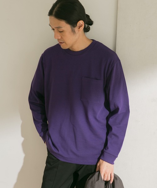 URBAN RESEARCH DOORS(アーバンリサーチドアーズ)の「KEEP-CLEAN 1POCKET LONG-SLEEVE T-SHIRTS(Tシャツ/カットソー・メンズ・パープル/ブルー系その他/ブラック/ホワイト/イエロー系その他・38/40)」の10枚目の写真