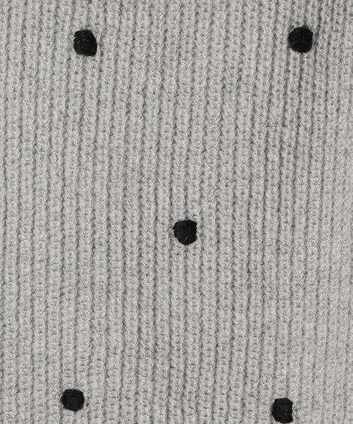 SHIPS（シップス）の「【WEB限定】〈手洗い可能〉ドットニットプルオーバー◇（ニット/セーター・レディース・オフホワイト/ブラック/ライトグレー/ベージュ・SMALL/MEDIUM）」の5枚目の写真