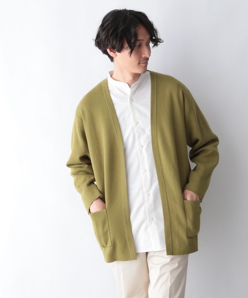 GLOBAL WORK(グローバルワーク)の「サマニナルキナガシカーデ/954136(カーディガン/ボレロ・メンズ・ベージュ/ネイビー/イエロー・SMALL/MEDIUM/LARGE/X-LARGE)」の2枚目の写真